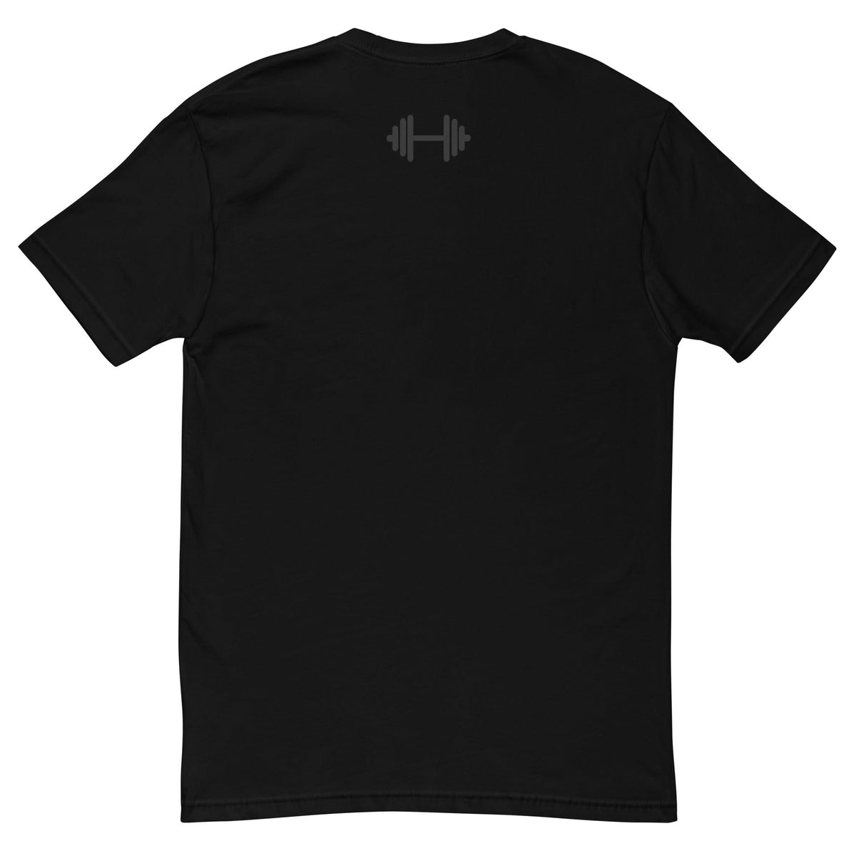 Bavarian Deadlift fitted tee, black, back